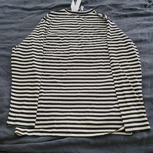 NWT Comme Des Garcons Play XL heart stripes